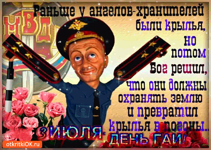 Картинка 3 июля - день гаи
