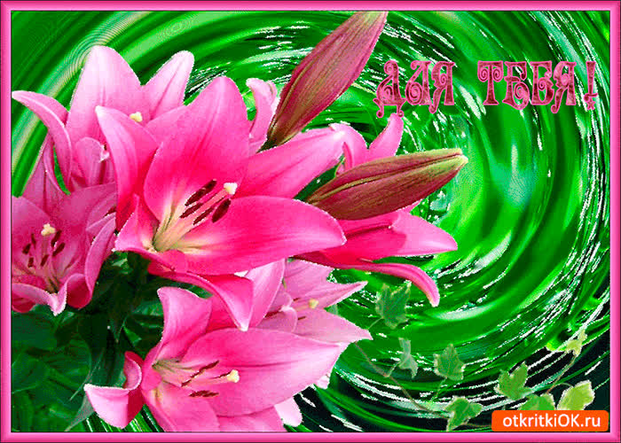 Картинка букет красивых лилий для тебя