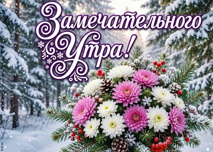 Postcard доброе утро, мир!