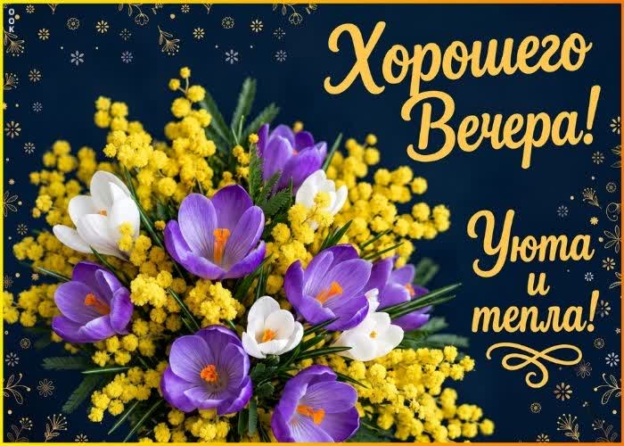 Picture доброго вечера! пусть вечерняя тишина и спокойствие окутывают тебя и дарят гармонию.