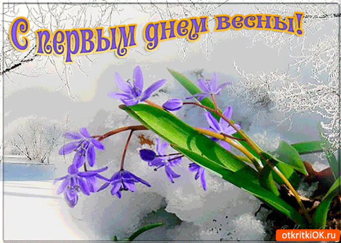 Картинка друзьям в первый день весны