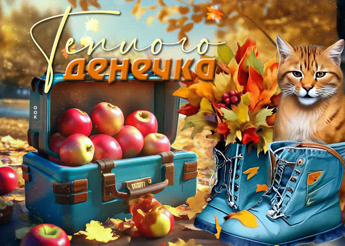 Postcard фантастическая анимационная открытка теплого денечка
