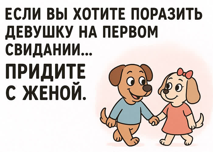 Postcard картинка с юмористической искрой