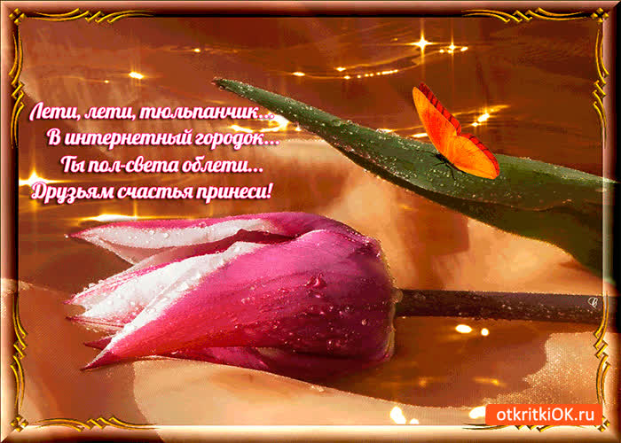 Картинка лети лети тюльпанчик