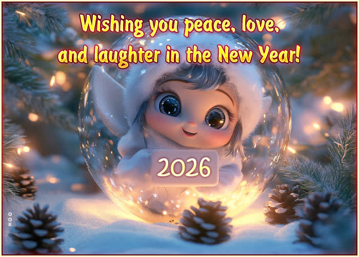 Postcard new year