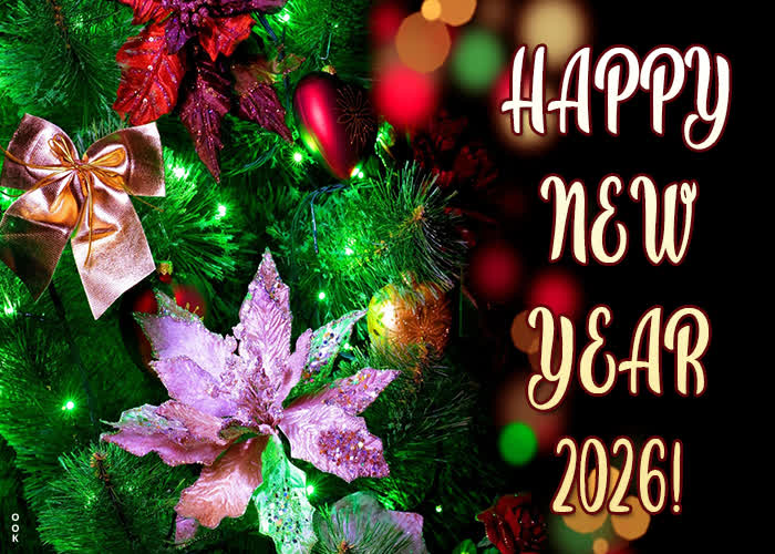 Postcard new year