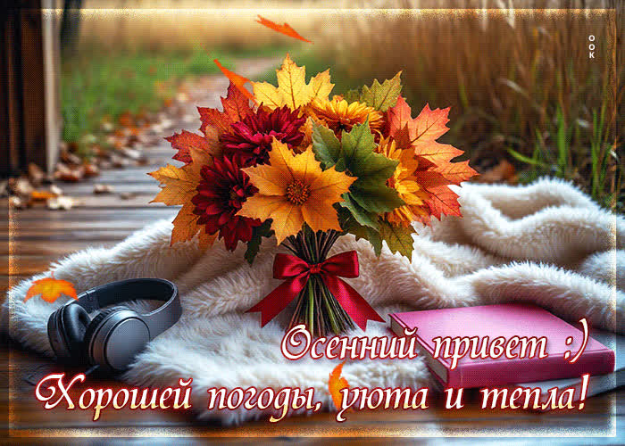 Picture осенний привет! хорошей погоды, уюта и тепла