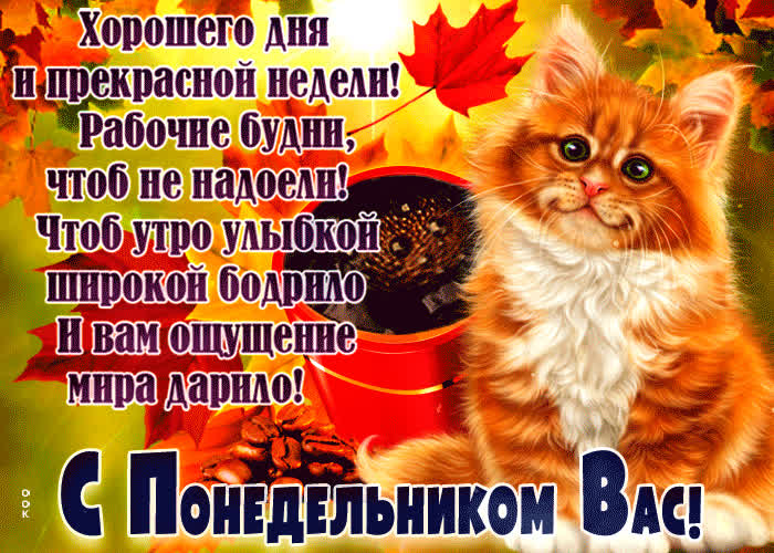Картинка осенняя картинка с понедельником