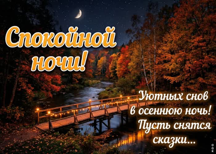 Picture осенняя прохлада и тихая ночь за окном.