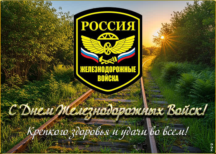Picture поздравительная открытка с днем железнодорожных войск