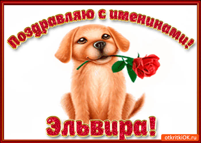 Картинка поздравляю с днём имени эльвира