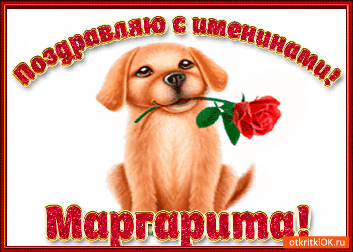 Картинка поздравляю с днём имени маргарита