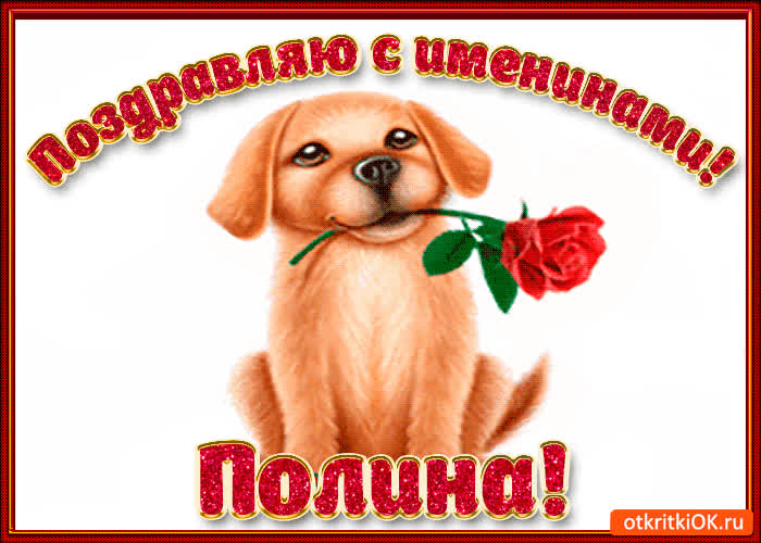 Картинка поздравляю с днём имени полина