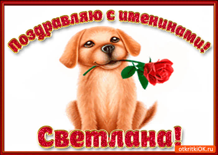 Картинка поздравляю с днём имени светлана