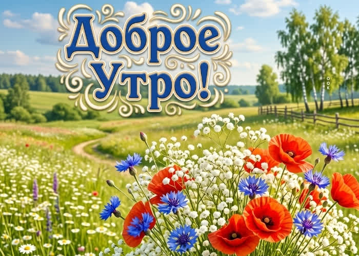 Postcard прекрасного летнего утречка