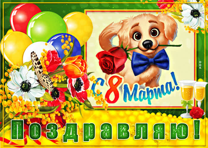 Картинка прикольная открытка с 8 марта