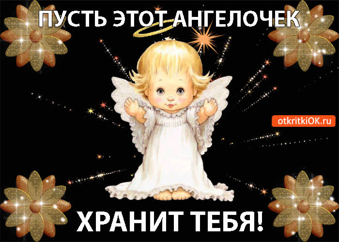 Картинка пусть ангелочек хранит тебя всегда!