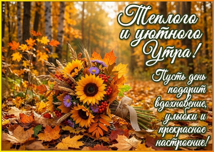 Postcard пусть день подарит вдохновение, улыбки и чудесное настроение!