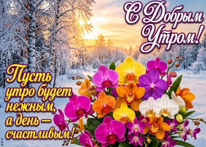 Picture пусть утро будет нежным, а день счастливым