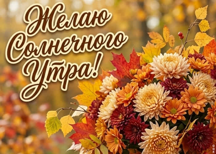 Postcard пусть утро будет солнечным, кофе ароматным
