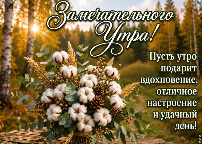 Postcard пусть утро подарит тебе процветание и отличное настроение