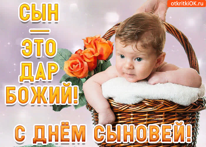 Картинка с днём сыновей - сын это дар божий