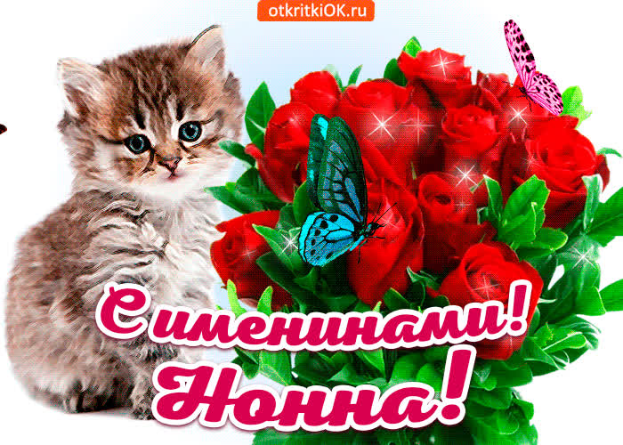 Картинка с именинами нонна