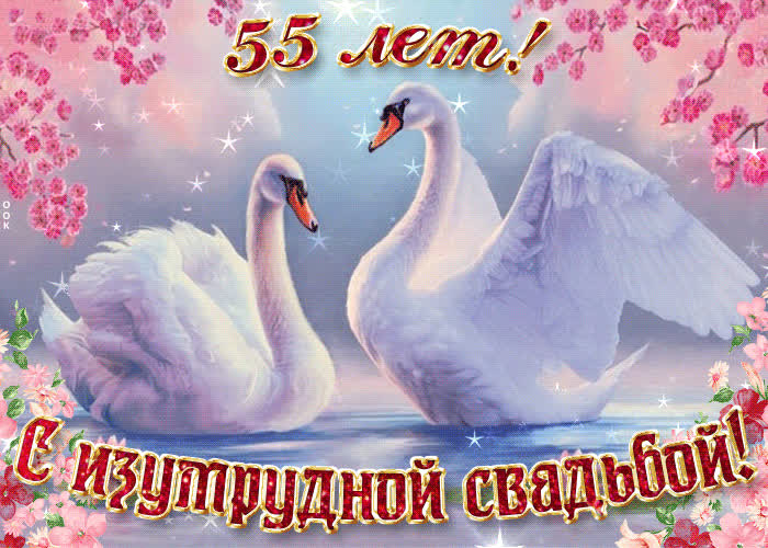 Картинка с важной датой 55 летней