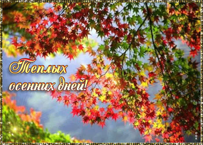 Картинка теплых осенних дней