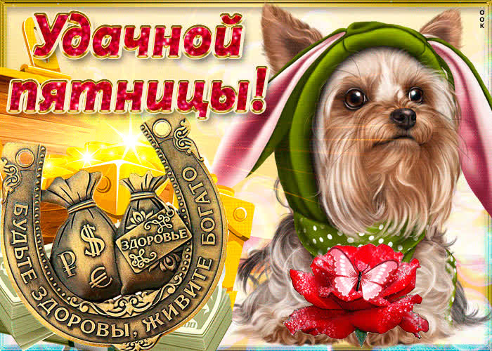Картинка удачной пятницы вам