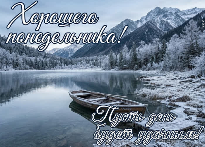 Postcard хорошего понедельника! удачного дня и отличного настроения!