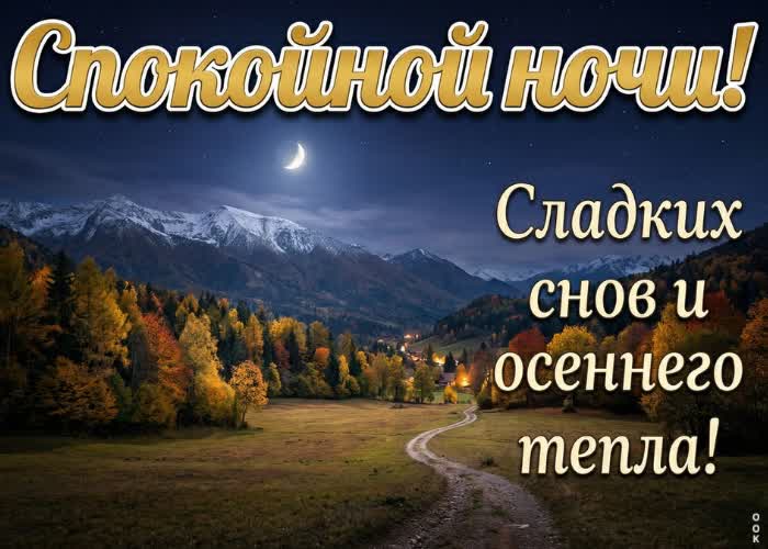 Postcard желаю спокойной ночи и добрых снов.