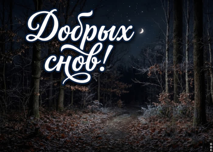 Postcard желаю тебе ночи, после которой просыпаешься с ясной головой и лёгким сердцем.